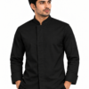Black Chef Coat with Concealed Buttons by SP Uniform – a clean and modern professional chef uniform for hotels, restaurants, cafés, cloud kitchens and catering teams.
