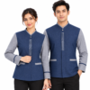 Navy Blue & Grey Housekeeping Uniform with Pant by SP Uniform – a stylish two-tone uniform set designed for hotel housekeeping, hospitality, hospital and facility management teams.